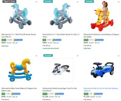 Myhoodwink Push Rideons Starts ₹499