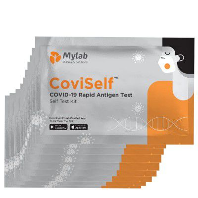 Mylab CoviSelf COVID-19 Self Test Kit for Home,Proven Highest-Accuracy ICMR Approved (Pack of 10)