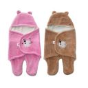 Mylo Essentials Baby Blankets New Born Combo Pack of Hooded Super Soft Wearable Wrapper Cum Baby Sleeping Bag for Babies Length -(70 cm x 78 cm, 0-6 Months)(Light Pink+Light Brown)- Combo of 2...