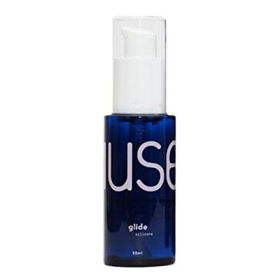 MyMuse Glide Silicone Based Lube 50ml | Long Lasting | Compatible with Latex Condoms | Leak-Proof Pump Packaging