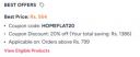 MYNTRA: CELLO / BOROSIL / PEXPO APLIANCES EXTRA 20% OFF WITH COUPON ( Orders above Rs. 799 )...