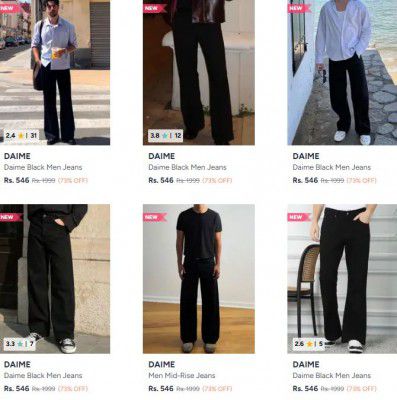 Myntra : Daime Jeans For Mens | Flat @546