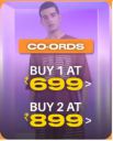 Myntra Double Discount |Men's Co Ords , Buy 2 at ₹899 + Up to extra 20% OFF...