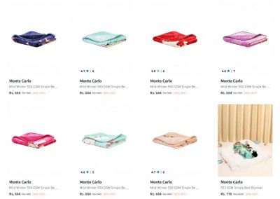 Myntra | Flat 30% + Extra 35% Off on Monte Carlo Winter Blankets