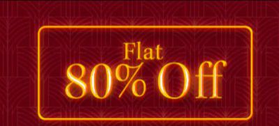 Myntra Flat 80% Off Zone: Everything @ 80% Discount