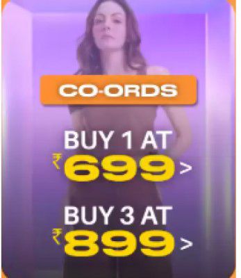 Myntra Genz Store: Buy 3 Co-ORDS at ₹899 | For Women + Get extra 10% off fwd pass