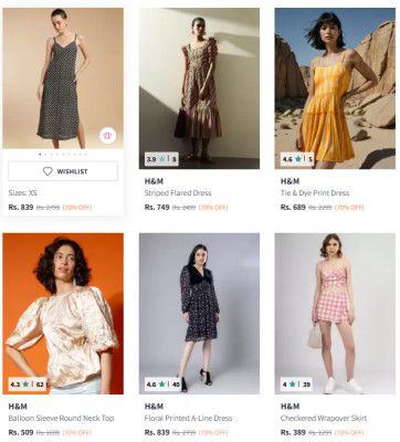 Myntra: H & M at FLAT 70% OFF