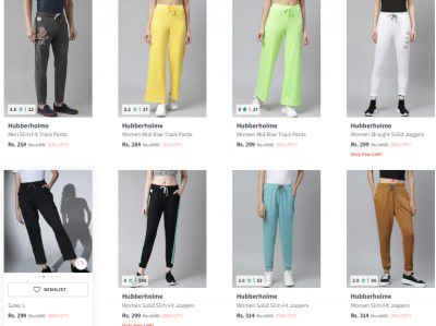 Myntra : Hubberholme Women's Track pant Starts Rs 209
