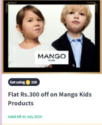 Myntra Insiders: Flat 300₹ Off on Mango Kids Products | Using 150 SuperCoins