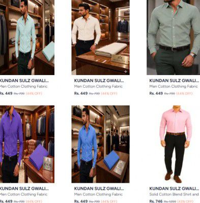 Myntra : Kundan Sulz Gwalior Clothing Fabric | Starts At Rs.419
