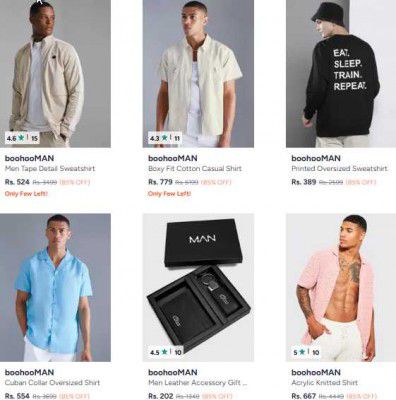 Myntra Loot : Flat 85% Off On bohooMAN Clothing (UK Brand)