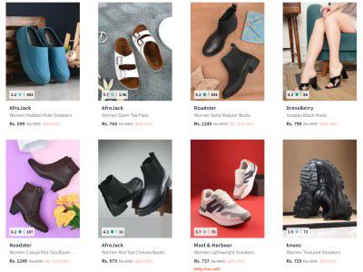Myntra Loot : Upto 90% Off On Womens Footwear
