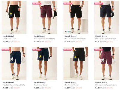 [ All Brand ] Men's Shorts At 90% Off | Starts ₹191