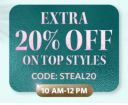 Myntra : Min. 80% Off + Extra 20% with Coupon On Min. ₹1499 Order (Valid Till 12 PM)...