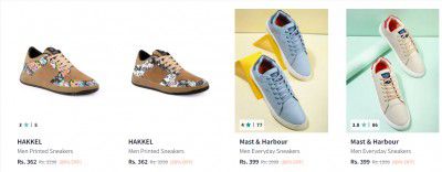 Myntra: Sneakers for Mens Upto 87% Off