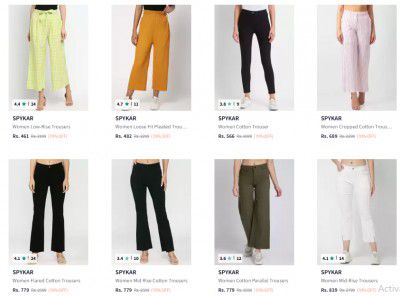 Myntra: Upto 72% Off On Spykar Women Trousers | Starts at ₹599