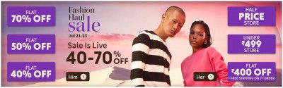 Myntra Fashion Haul Sale: 40% to 70% OFF
