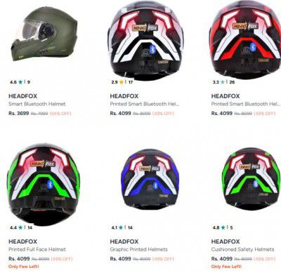 Myntra : Up to 54% OFF - Headfox Helmet