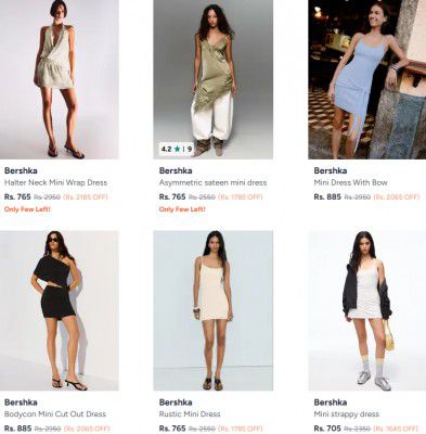 Myntra : Up to 70% OFF - Bershka Clothings | For Womens