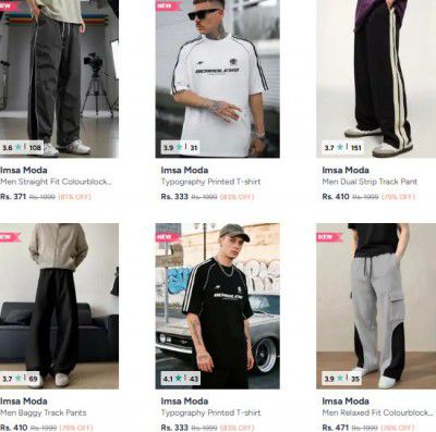 Myntra : Up to 83% OFF - Imsa Moda Clothing | For Mens 