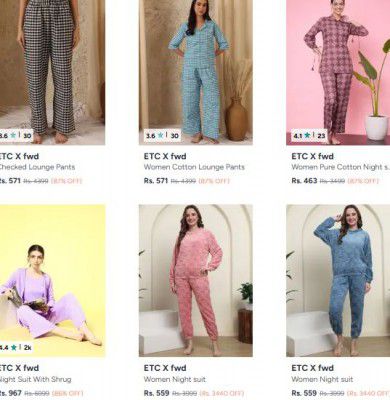 Myntra : Up to 88% OFF - ETC X fwd Clothings | For Womens