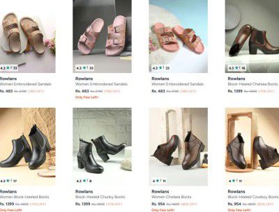 Myntra : Up to 88% OFF - Rowlans Footwears | For Womens