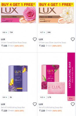 Myntra: Upto 50% OFF ON Lux Soap