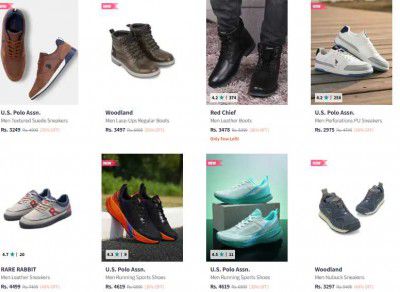 Myntra : Upto 50% Off On Premium Brand Shoes + Extra 30% Off.