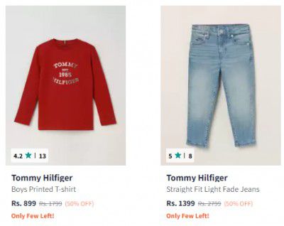 Myntra : Upto 50% Off On Tommy Hilfiger Boys Clothing | Starts At ₹1199