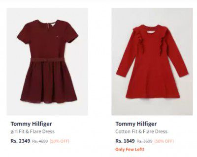 Myntra : Upto 50% Off On Tommy Hilfiger Girls Clothing | Starts At ₹999