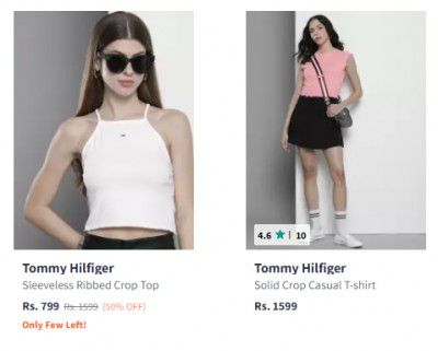 Myntra : Upto 57% Off On Tommy Hilfiger Womens Clothing | Starts At ₹799