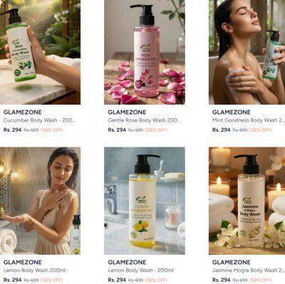 Myntra : Upto 65% OFF - Glamezone Body Wash And Shower Gel | Starts At Rs.244