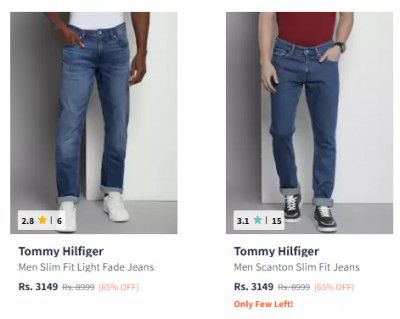 Myntra : Upto 65% Off On Tommy Hilfiger Mens Jeans | Starts At ₹2399