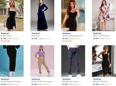 Myntra : Upto 84% OFF - Stylecast Clothings & Accessories 