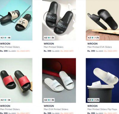 Myntra : UP TO 87% OFF- Wrogn Mens Footwear | Starts At Rs.299