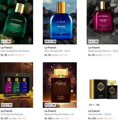 Myntra : Upto 87% OFF - La French Perfume | Starts At Rs.38