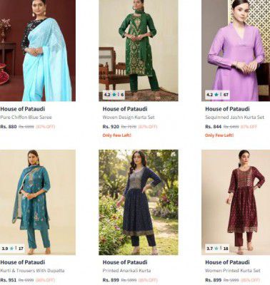 Myntra : Upto 88% Off On House Of Pataudi Clothings | For Womens