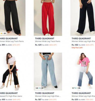 Myntra : Upto 87% OFF - Third Quadrant Clothings | For Womens