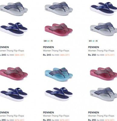 Myntra : Upto 88% OFF - Pennen Footwears | For Womens
