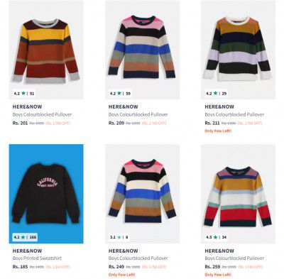 Myntra : Upto 90% Off On Boy's Clothing + Extra 20% Off.