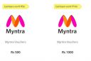 Myntra Vouchers: Get 10% Cashback on Vouchers...
