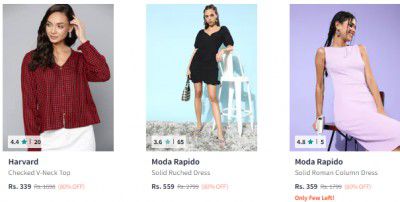 Myntra Womens Clothing Minimum 80% Off