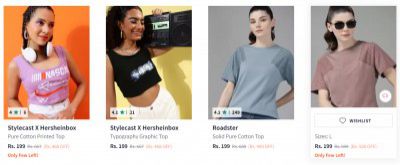 Myntra: Womens Clothing Upto 88% Off