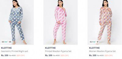 Myntra Womens Night Suit Starts ₹599