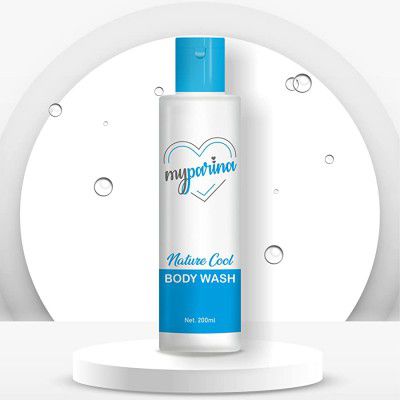 MYPARINA Aloe Vera Body Wash Nature Cool Moisture Enriched PH Fragrant Balanced Menthol 200 ml