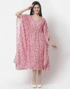 MYSHKA Floral Print Fit and Flare Dress...