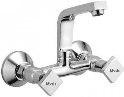 Mysis MY-17SM Melody Sink Mixer Brass Tap with Hot & Cold Water Faucet Kitchen Mixer Faucet  (Wall Mount Installation Type)