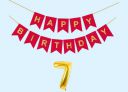Mystic Toy Store 7th Happy Birthday Decoration Kit Red for 7 year Old Boys Girls Kids ...