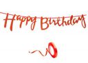 Mystic Toy Store Happy Birthday Decoration Kit Orange for Boys Girls Kids Women Adults Twins Car Decorations Decor Celebration Items Item Set Combo Reusable Cursive Banner...