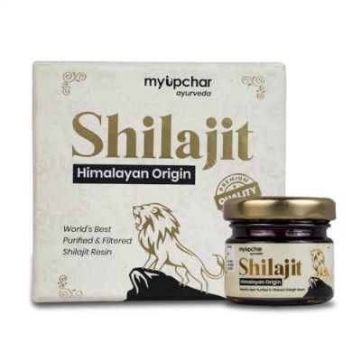 myupchar ayurveda Urjas Pure Shilajit/Shilajeet Resin - 15 g | Boosts Endurance & Stamina | Best Himalayan Shilajit Gym Supplement | For Men and Women